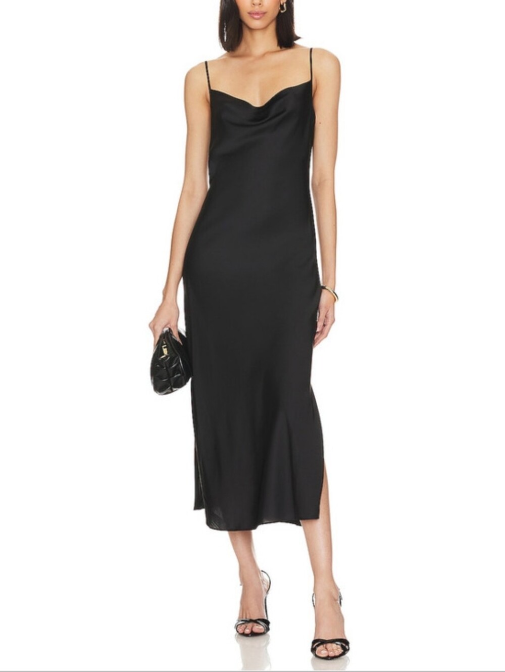 AllSaints☆ Hadley Satin Midi Slip Dress